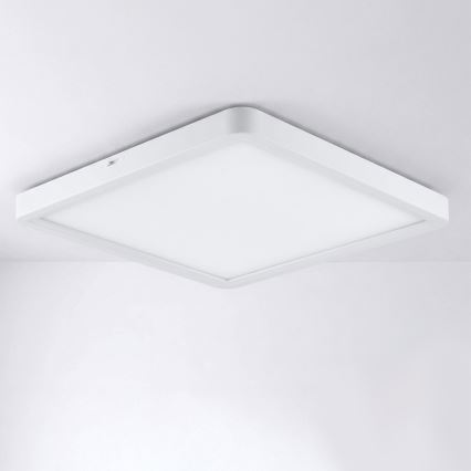 Brilagi - LED-dimmbare Deckenleuchte ESTELA SQUARE LED/36W/230V 3000-6500K 31x31 cm weiß + Fernbedienung