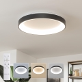 Brilagi - dimmbare LED-Deckenleuchte FALCON II, 99 W, 230 V, 3000–6500 K, Ø 60 cm, schwarz + Fernbedienung