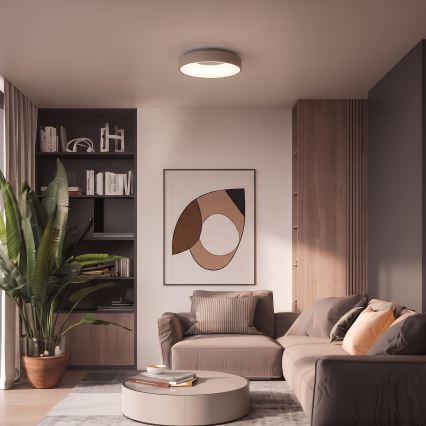 BRILAGI - Dimmbare LED-Deckenleuchte FALCON II LED/67W/230V 3000-6500K Ø 40 cm weiß/beige + Fernbedienung