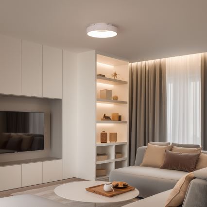 Brilagi - LED-dimmbare Deckenleuchte FALCON II LED/67W/230V 3000–6500 K Ø 40 cm weiß + Fernbedienung