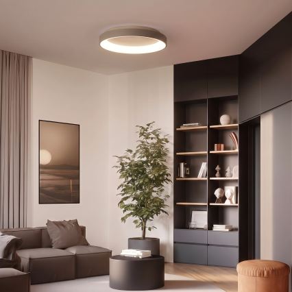 BRILAGI - LED-dimmbare Deckenleuchte FALCON II LED/99W/230V 3000-6500K Ø 60 cm beige + mit Fernbedienung