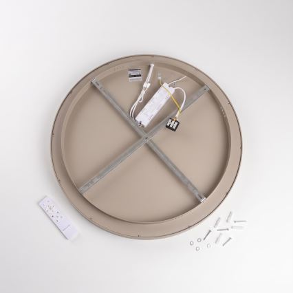 BRILAGI - LED-dimmbare Deckenleuchte FALCON II LED/99W/230V 3000-6500K Ø 60 cm beige + mit Fernbedienung