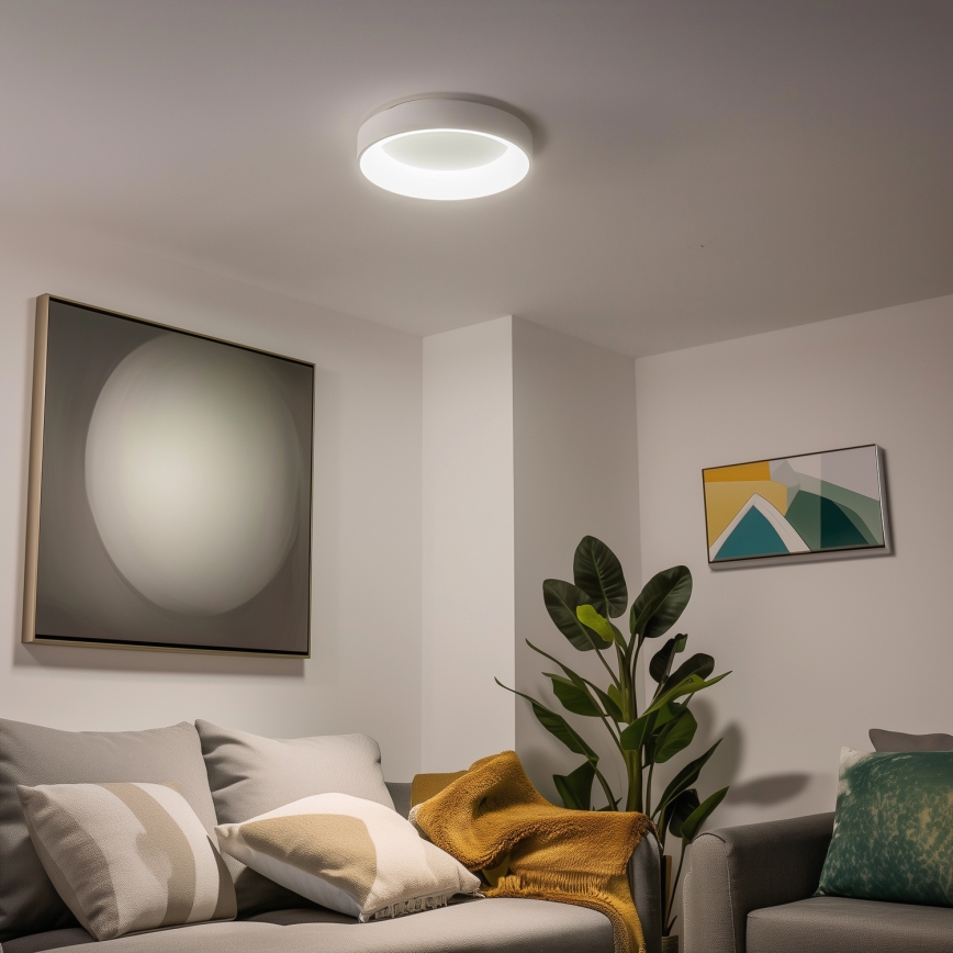 Brilagi - LED-dimmbare Deckenleuchte FALCON LED/40W/230V 3000–6500K Ø 45 cm weiß + Fernbedienung