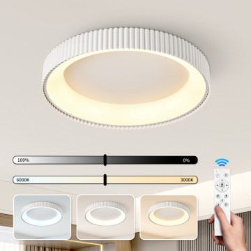 Brilagi - Dimmbare LED-Deckenleuchte FALCON MODERN LED/54W/230V 3000-6000K 60 cm Weiß + Fernbedienung