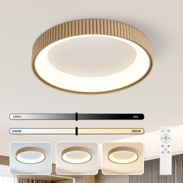 Brilagi - dimmbare LED-Deckenleuchte FALCON MODERN LED/54W/230V 3000-6500K 60 cm beige + Fernbedienung