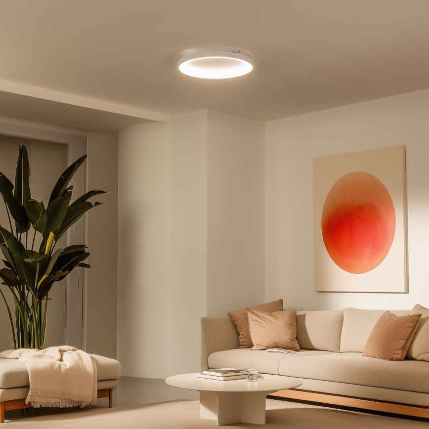 Brilagi - Dimmbare LED-Deckenleuchte FALCON SLIM LED/42W/230V 3000-6500K Ø 50 cm weiß + Fernbedienung