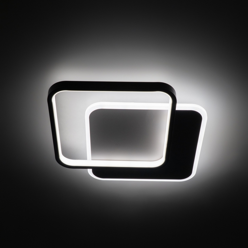 Brilagi - dimmbare LED-Deckenleuchte FLARE LED/43W/230V 3000-6000K 39,5x45 cm weiß/schwarz + Fernbedienung