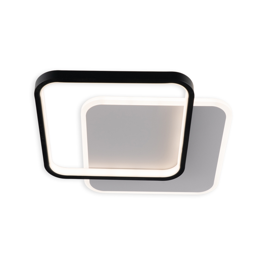 Brilagi - dimmbare LED-Deckenleuchte FLARE LED/43W/230V 3000-6000K 39,5x45 cm weiß/schwarz + Fernbedienung