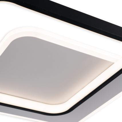Brilagi - dimmbare LED-Deckenleuchte FLARE LED/43W/230V 3000-6000K 39,5x45 cm weiß/schwarz + Fernbedienung