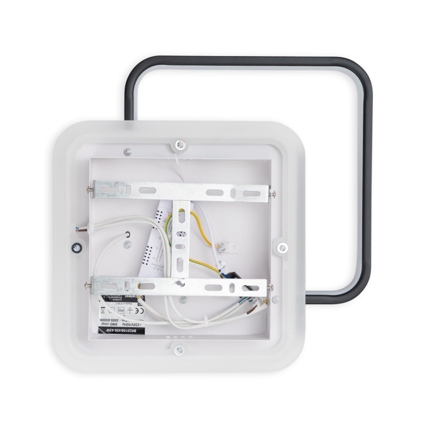 Brilagi - dimmbare LED-Deckenleuchte FLARE LED/43W/230V 3000-6000K 39,5x45 cm weiß/schwarz + Fernbedienung