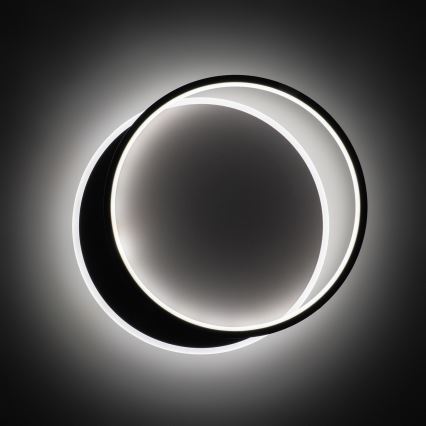 Brilagi - LED-dimmbare Deckenleuchte FLARE LED/48W/230V 3000-6000K 39,5x45 cm weiß/schwarz + Fernbedienung