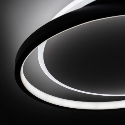 Brilagi - LED-dimmbare Deckenleuchte FLARE LED/48W/230V 3000-6000K 39,5x45 cm weiß/schwarz + Fernbedienung