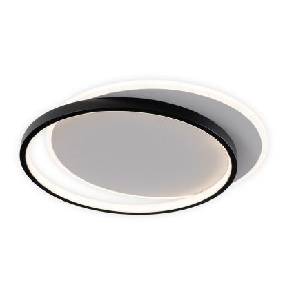 Brilagi - LED-dimmbare Deckenleuchte FLARE LED/48W/230V 3000-6000K 39,5x45 cm weiß/schwarz + Fernbedienung