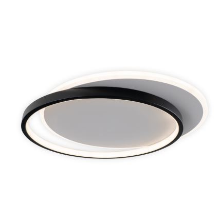 Brilagi - LED-dimmbare Deckenleuchte FLARE LED/48W/230V 3000-6000K 39,5x45 cm weiß/schwarz + Fernbedienung