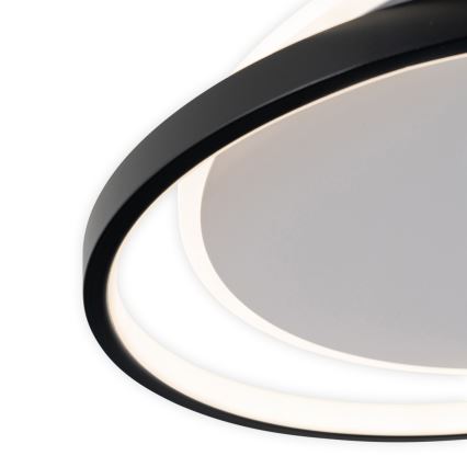 Brilagi - LED-dimmbare Deckenleuchte FLARE LED/48W/230V 3000-6000K 39,5x45 cm weiß/schwarz + Fernbedienung