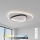 Brilagi - dimmbare LED-Deckenleuchte FLARE LED/70W/230V 3000-6000K 55x55 cm weiß/schwarz + Fernbedienung