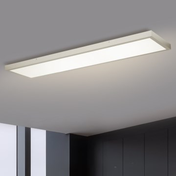 Brilagi - Dimmbare LED-Deckenleuchte für Badezimmer FRAME SMART LED/50W/230V 120x30 cm 3000-6000K IP44 silbern + Fernbedienung