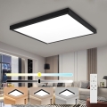 Brilagi - Dimmbare LED-Deckenleuchte für Badezimmer FRAME SMART LED/50W/230V 3000-6000K IP44 schwarz + Fernbedienung