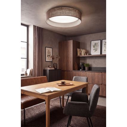 Brilagi - LED-dimmbare Deckenleuchte VELVET SMARTIX STARS LED/36W/230V 3000-6000K Ø 55 cm braun Wi-Fi Tuya Beacon + Fernbedienung