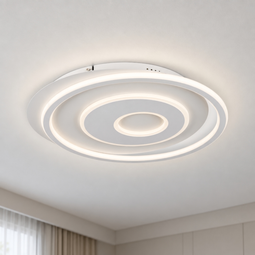 BRILAGI - dimmbare LED-Deckenleuchte IRIS LED/83W/230V 3000-6000K 46x50 cm weiß + Fernbedienung