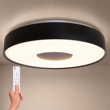 Brilagi - Dimmbare LED-Deckenleuchte JAMIS LED/48W/230V 3000-6500K Ø 39 cm schwarz + + Fernbedienung