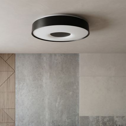 Brilagi - dimmbares LED-Deckenlicht JAMIS LED/48W/230V 3000-6500K Ø 39 cm schwarz + Fernbedienung