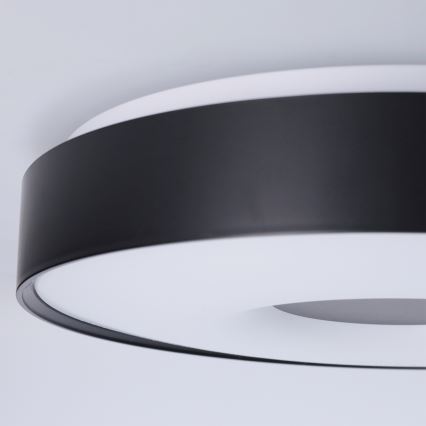 Brilagi - dimmbares LED-Deckenlicht JAMIS LED/48W/230V 3000-6500K Ø 39 cm schwarz + Fernbedienung