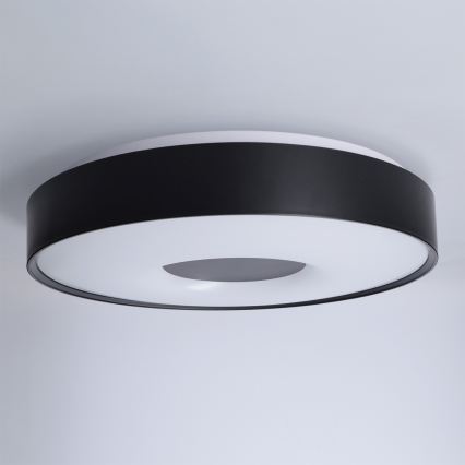 Brilagi - dimmbares LED-Deckenlicht JAMIS LED/48W/230V 3000-6500K Ø 39 cm schwarz + Fernbedienung