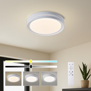 Brilagi - Dimmbare LED-Deckenleuchte KREON LED/54W/230V 3000-6000K weiß Ø 38 cm + Fernbedienung