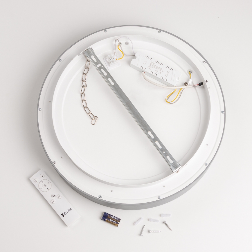 Brilagi - Dimmbare LED-Deckenleuchte FALCON LED/40W/230V 3000-6500K grau + Fernbedienung