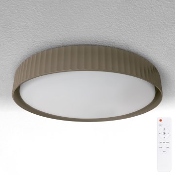 Brilagi - dimmbare LED-Deckenleuchte LUCIA LED/48 W/230 V 3000–6500 K Ø 41 cm Taupe + Fernbedienung