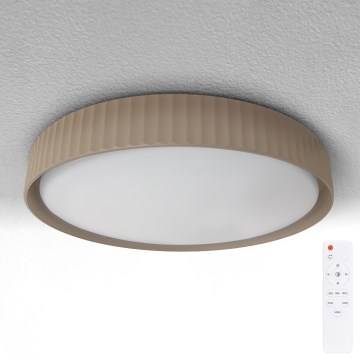 Brilagi - Dimmbare LED-Deckenleuchte LUCIA LED/48W/230V 3000-6500K Ø 41 cm braun + Fernbedienung