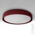 Brilagi - Dimmbare LED-Deckenleuchte LUCIA LED/48W/230V 3000-6500K Ø 41 cm rot + Fernbedienung