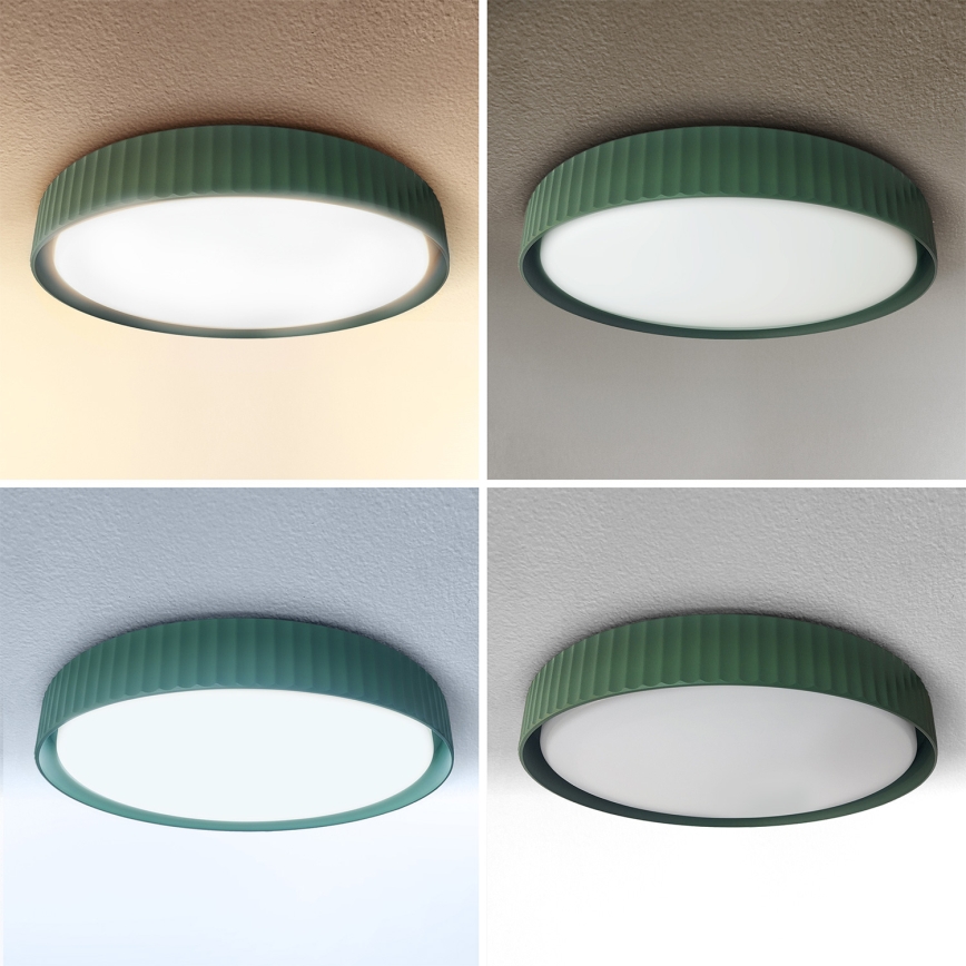 Brilagi - Dimmbare LED-Deckenleuchte LUCIA LED/48W/230V 3000-6500K Ø 41 cm grün + Fernbedienung