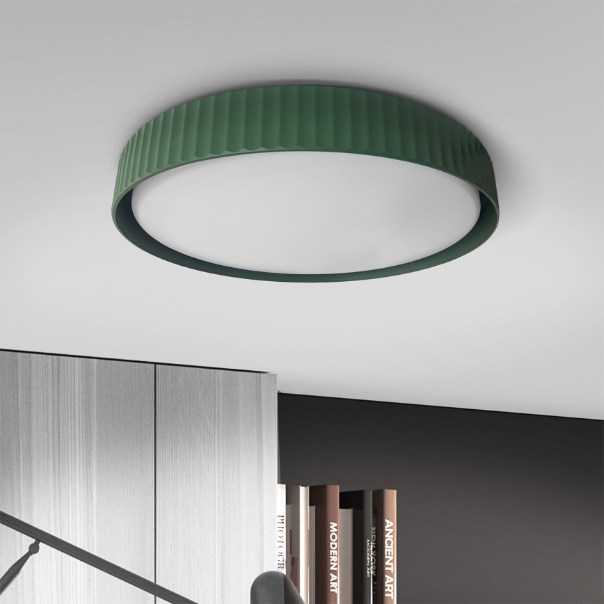Brilagi - Dimmbare LED-Deckenleuchte LUCIA LED/48W/230V 3000-6500K Ø 41 cm grün + Fernbedienung
