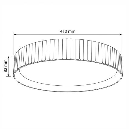 Brilagi - Dimmbare LED-Deckenleuchte LUCIA LED/48W/230V 3000-6500K Ø 41 cm grün + Fernbedienung
