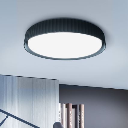 Brilagi - LED-dimmbare Deckenleuchte LUCIA LED/48W/230V 3000–6500K Ø 41 cm schwarz + Fernbedienung