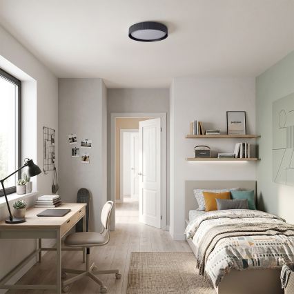 Brilagi - LED-dimmbare Deckenleuchte LUCIA LED/48W/230V 3000–6500K Ø 41 cm schwarz + Fernbedienung
