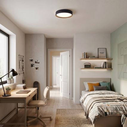 Brilagi - LED-dimmbare Deckenleuchte LUCIA LED/48W/230V 3000–6500K Ø 41 cm schwarz + Fernbedienung