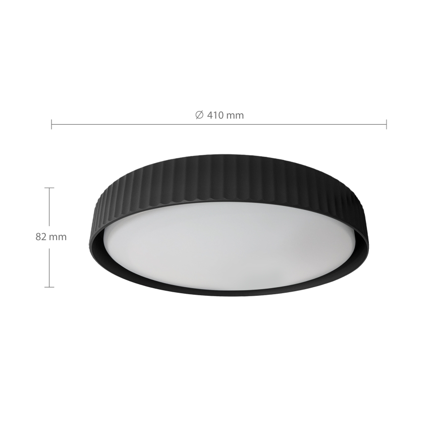 Brilagi - LED-dimmbare Deckenleuchte LUCIA LED/48W/230V 3000–6500K Ø 41 cm schwarz + Fernbedienung
