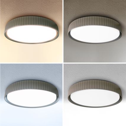 Brilagi - dimmbare LED-Deckenleuchte LUCIA LED/48 W/230 V 3000–6500 K Ø 41 cm Taupe + Fernbedienung