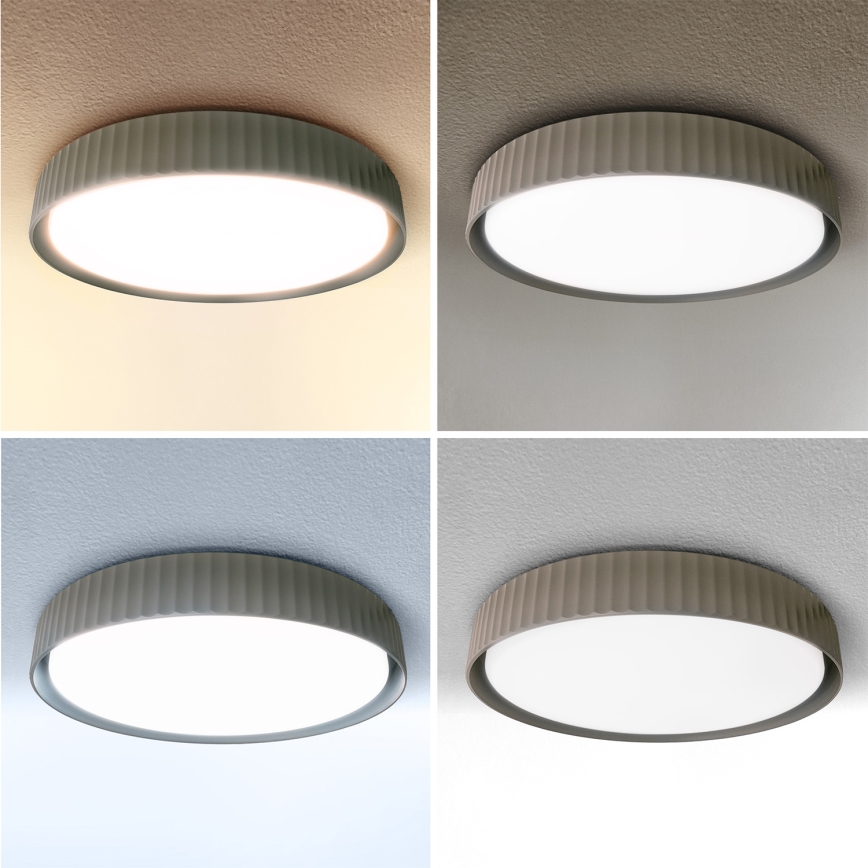 Brilagi - dimmbare LED-Deckenleuchte LUCIA LED/48 W/230 V 3000–6500 K Ø 41 cm Taupe + Fernbedienung