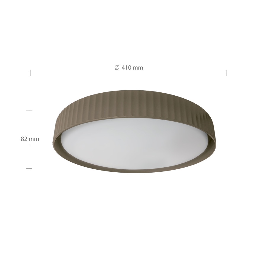 Brilagi - dimmbare LED-Deckenleuchte LUCIA LED/48 W/230 V 3000–6500 K Ø 41 cm Taupe + Fernbedienung