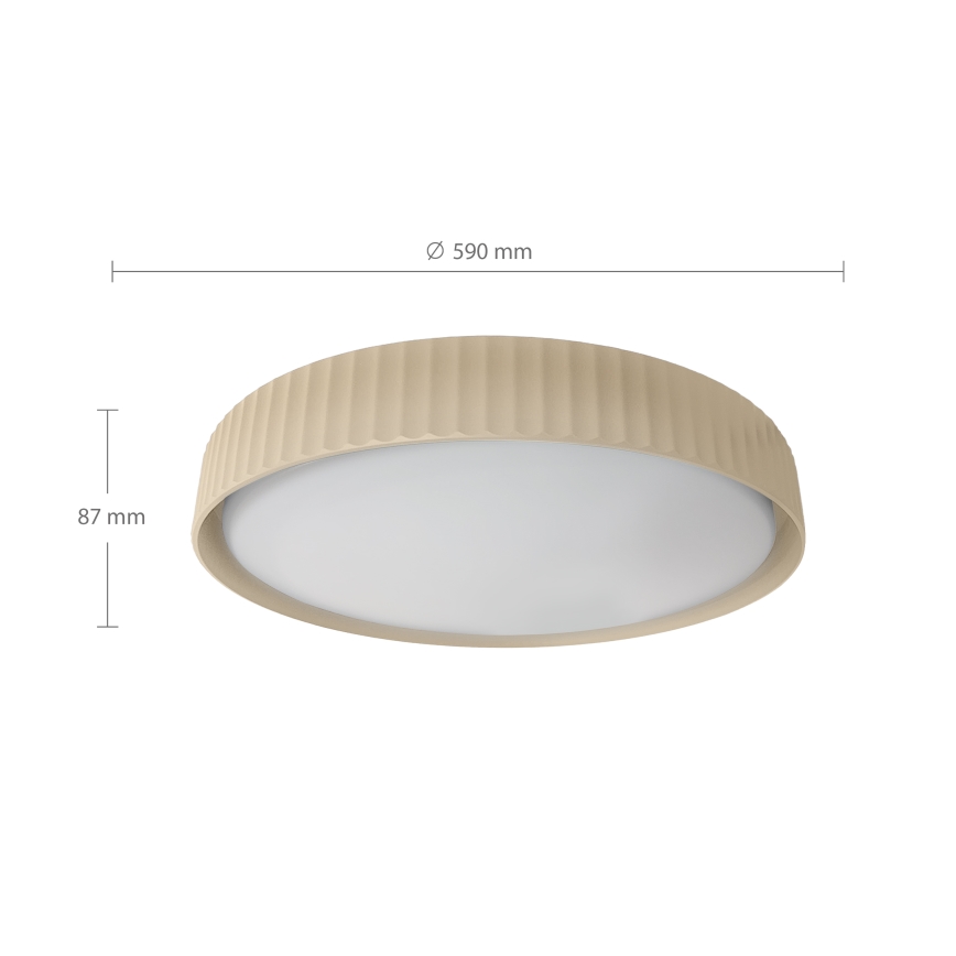Brilagi - LED-dimmbare Deckenleuchte LUCIA LED/60W/230V 3000–6500K Ø 59 cm beige + Fernbedienung
