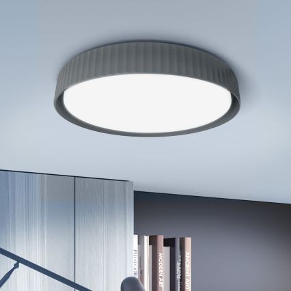 Brilagi - LED-dimmbare Deckenleuchte LUCIA LED/60W/230V 3000-6500K Ø 59 cm grau + Fernbedienung