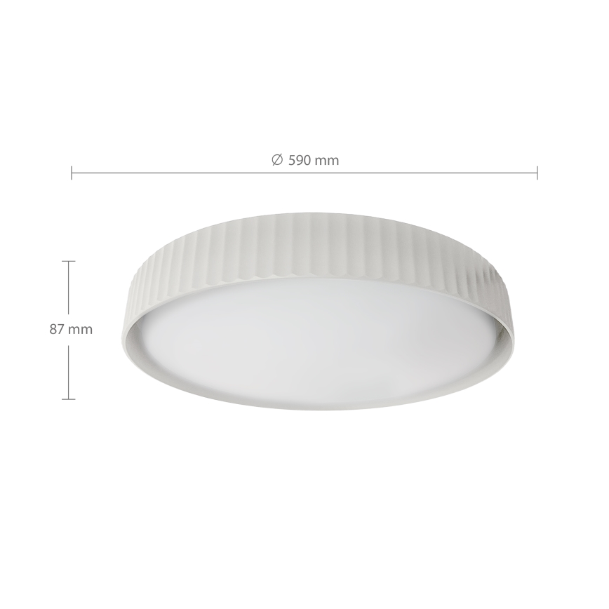 Brilagi - LED-dimmbare Deckenleuchte LUCIA LED/60W/230V 3000-6500K Ø 59 cm weiß + Fernbedienung