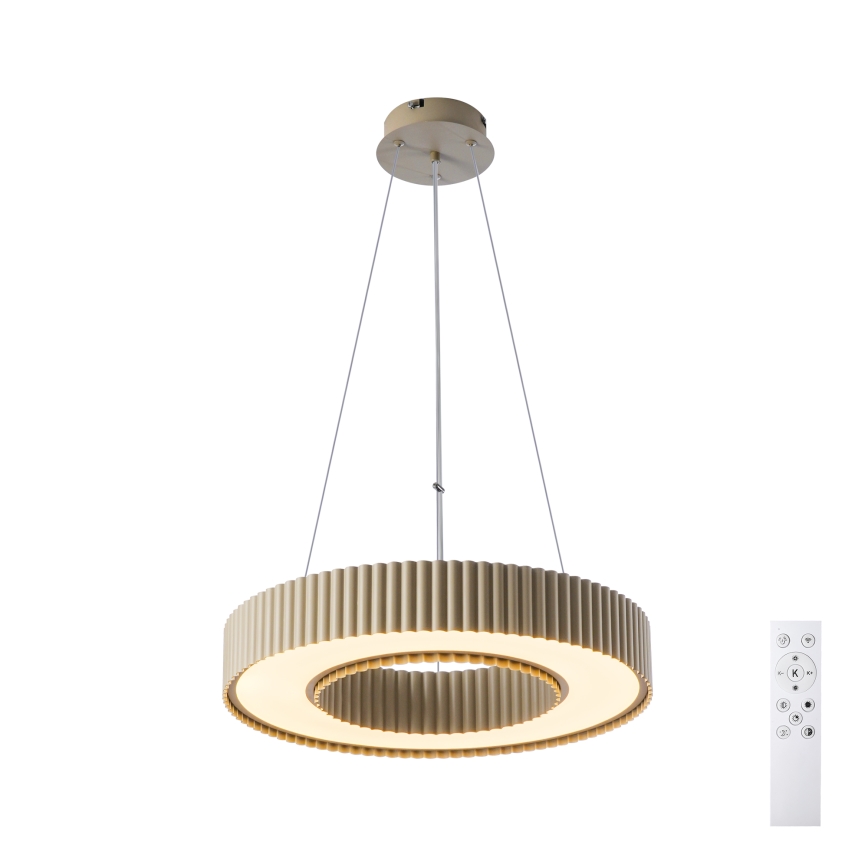 Brilagi - Dimmbarer LED-Pendelleuchter LUMIX an Kabel LED/48W/230V 3000-6000K Beige Ø 50 cm + Fernbedienung