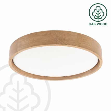 Brilagi - LED-dimmbare Deckenleuchte MANAROLA REMOTE LED/24W/230V 3000-6500K Ø 41 cm Eiche + Fernbedienung
