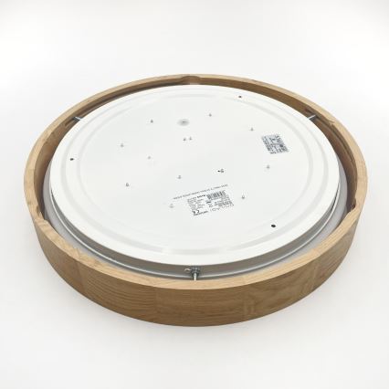 Brilagi - LED-dimmbare Deckenleuchte MANAROLA REMOTE LED/24W/230V 3000-6500K Ø 41 cm Eiche + Fernbedienung