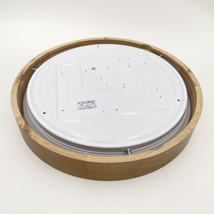 Brilagi - Dimmbare LED-Deckenleuchte MANAROLA SMART STARS LED/24W/230V 3000-6000K Wi-Fi Tuya Beacon Durchmesser 41 cm Eiche + Fernbedienung